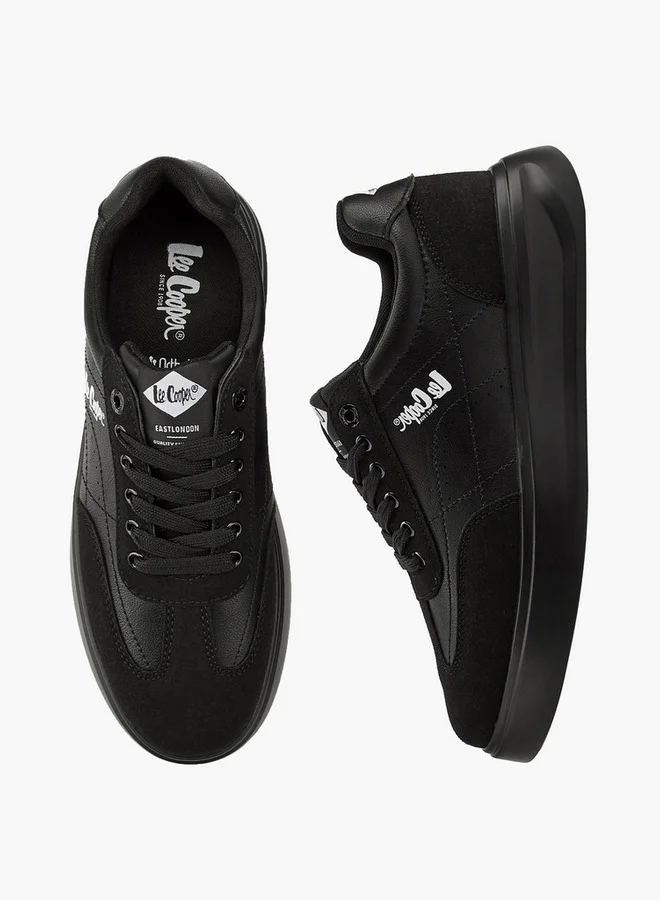 لي كوبر Men's Panelled Lace-Up Sneakers