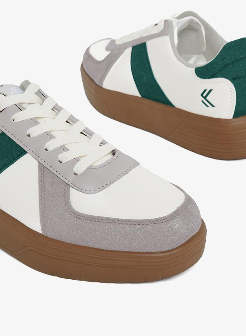 ستايلي اكتيف سنيكرز محكمة الدانتيل الملون - Image 3