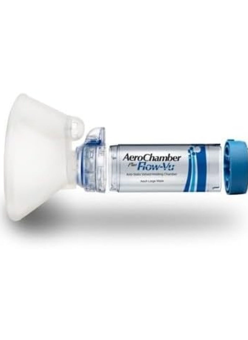 aero chamber Aero Chamber Plus Inhaler Enhancer with Large Mask Specially Designed to Fit Seniors and Older Children  - Image 1