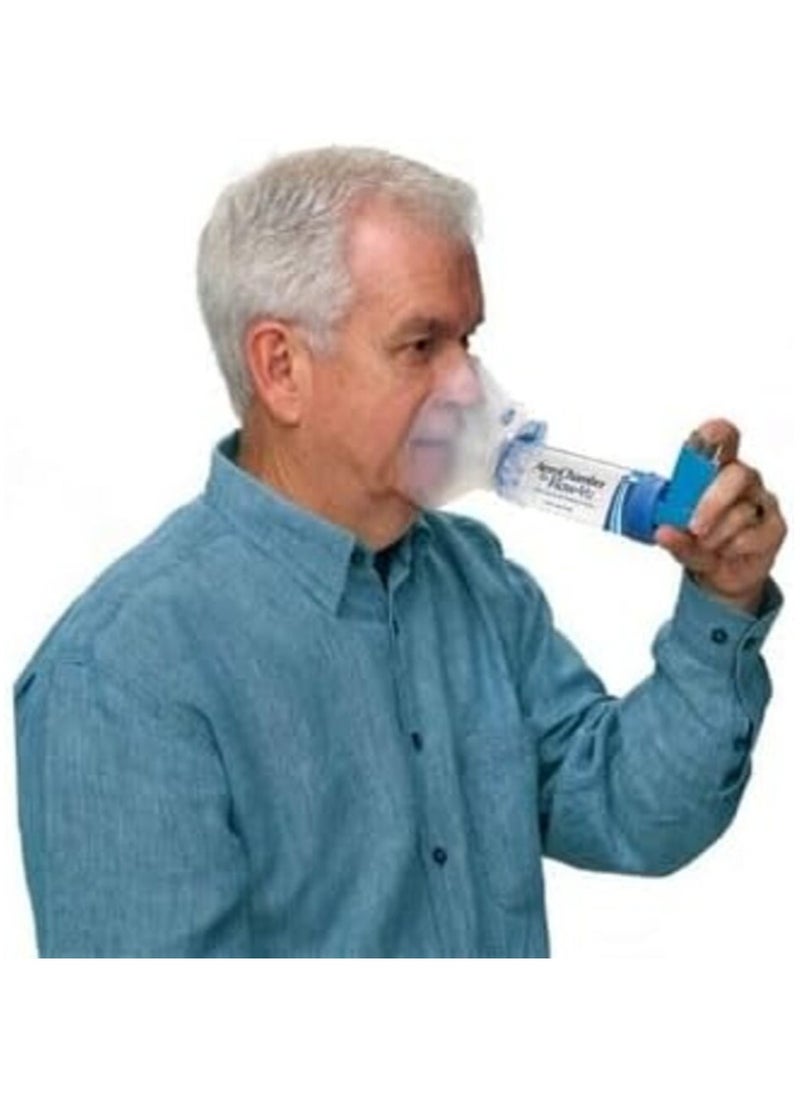aero chamber Aero Chamber Plus Inhaler Enhancer with Large Mask Specially Designed to Fit Seniors and Older Children  - Image 2