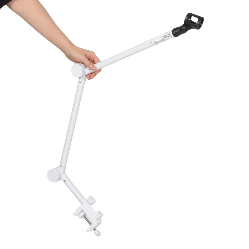 1 Set Microphone Arm Holder Heavy Duty Desk Microphone Boom Arm Stands With Mic Clips For Studio Recording Podcast Radio Gaming Streaming - Image 2