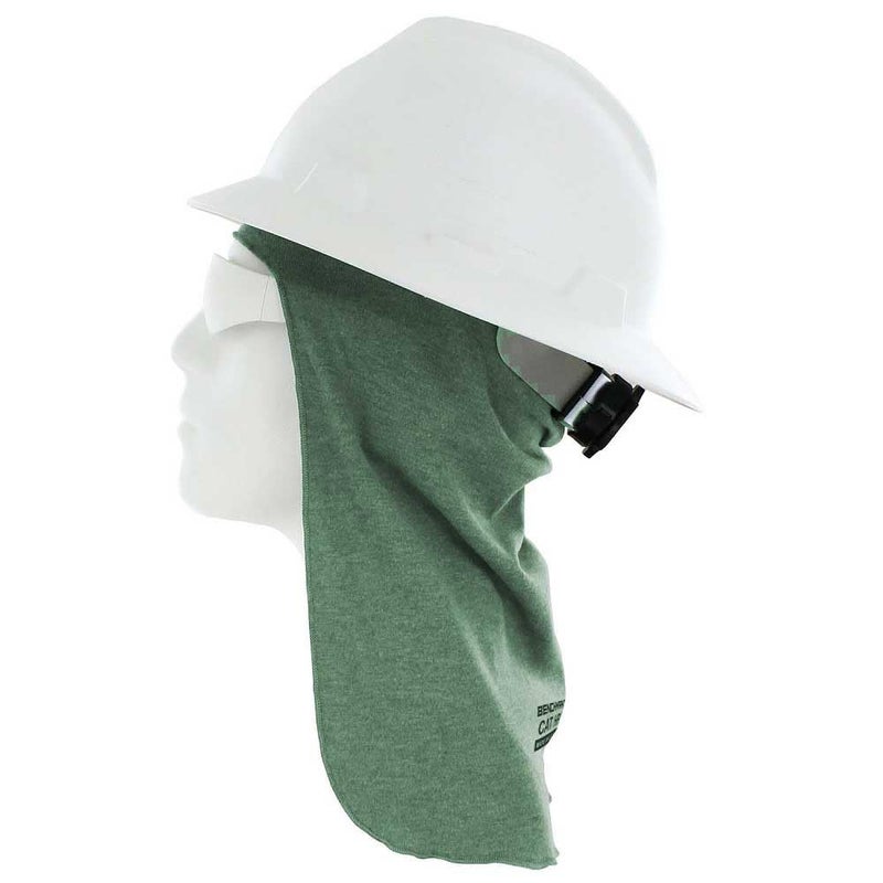Flame Resistant FR Hard Hat Liner Sun Shade Green Made in The USA