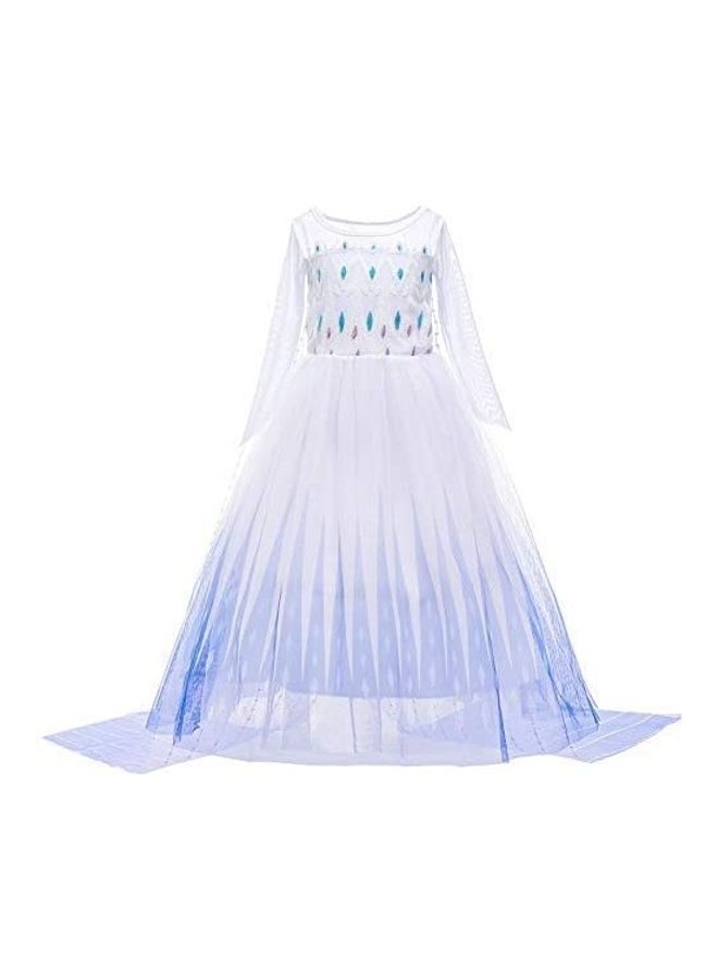 NIBEMINENT Girl Anna Elsa Dress Kids Halloween Cosplay Costume Children - Image 1