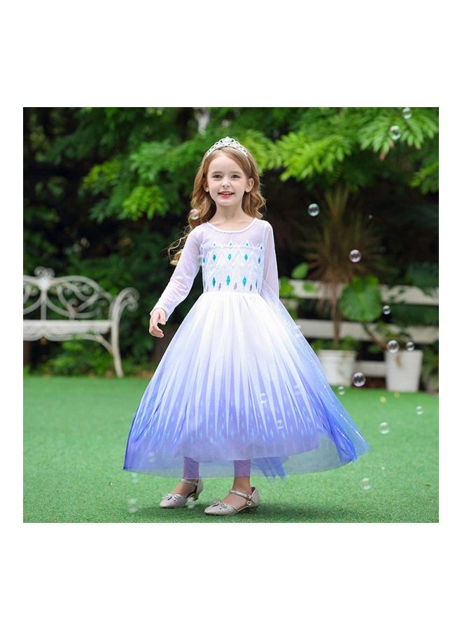 NIBEMINENT Girl Anna Elsa Dress Kids Halloween Cosplay Costume Children - Image 2