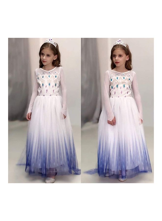 NIBEMINENT Girl Anna Elsa Dress Kids Halloween Cosplay Costume Children - Image 3