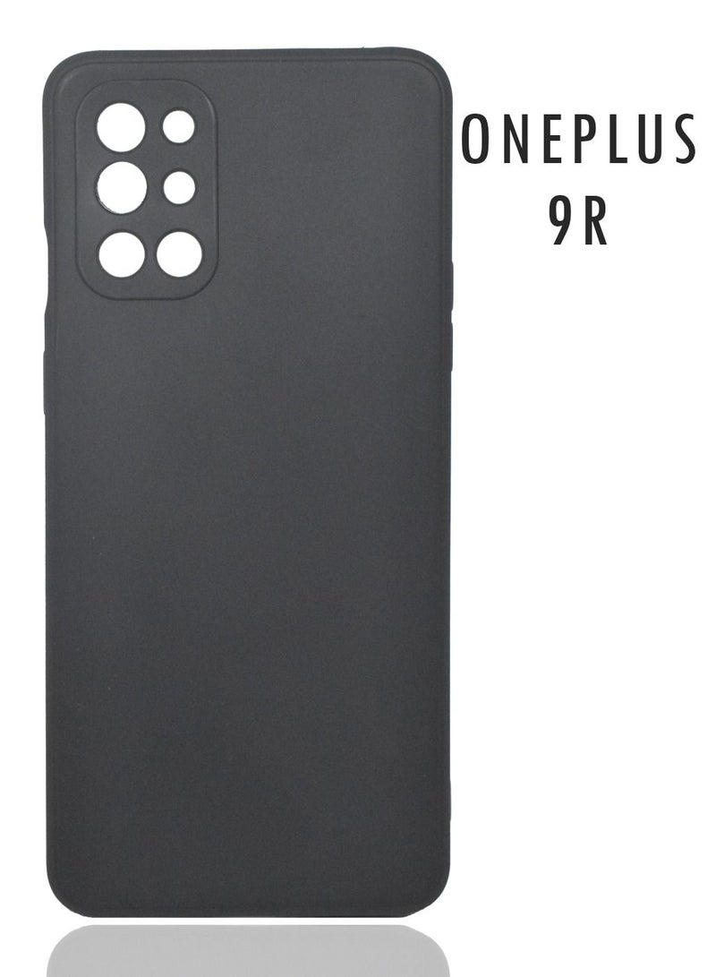 BORTONY OnePlus 9R Case with Inside Microfiber Lining Liquid Silicone Camera Protective Cover - Image 1