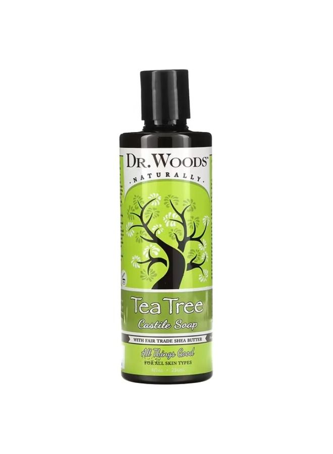 Dr. Woods Dr. Woods, Tea Tree Castile Soap with Fair Trade Shea Butter, 8 fl oz (236 ml) 