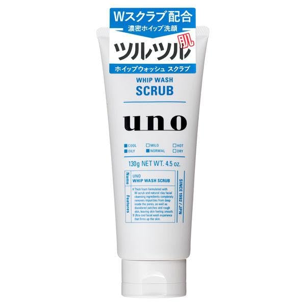 UNO WHIP WASH Scrub Facial Cleanser For Men 45 oz