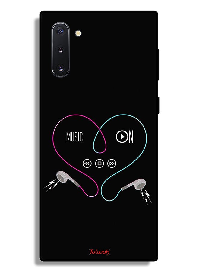 Tolwak Samsung Galaxy Note 10 Protective Case Cover Music On - Image 2