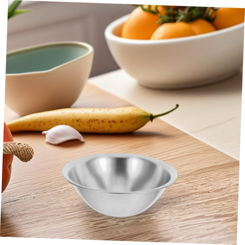 Stainless Steel V Shaped Salad Bowl Large Mixing Bowl For Ramen Snacks Serving Silver 11 70X11 70X4 00CM - Image 5