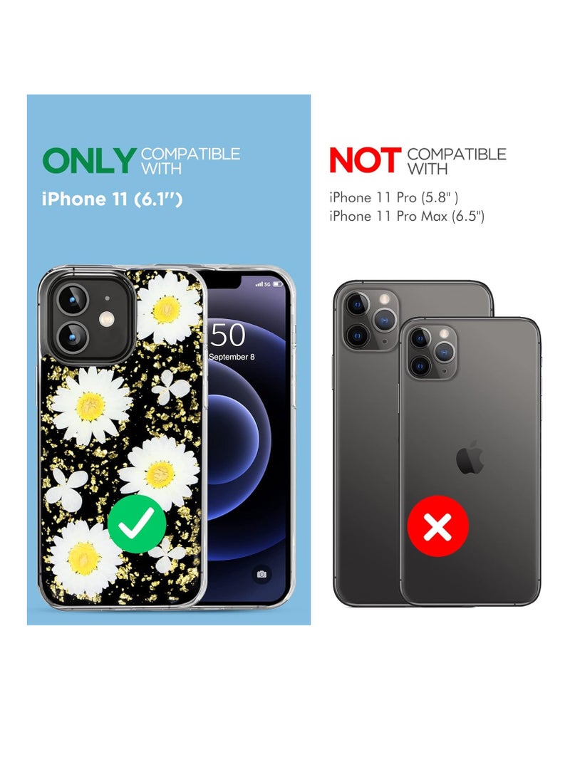 iPhone 11 Protective Case for Girls Floral Flower Pattern Design High Impact Shockproof Silicone Girls Women Cover Case - Image 2