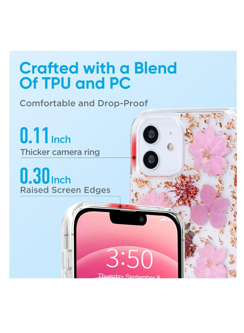 iPhone 11 Protective Case for Girls Floral Flower Pattern Design High Impact Shockproof Silicone Girls Women Cover Case - Image 3