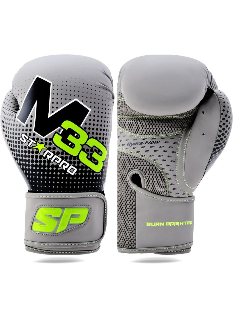 ستاربرو جوانتي ملاكمة M33 من ستار برو - 227 جرام 283 جرام 340 جرام 397 جرام 454 جرام - للتدريب للرجال والنساء - بطانة قطعة واحدة - لحماية المعصم - جيد التهوية - Image 2