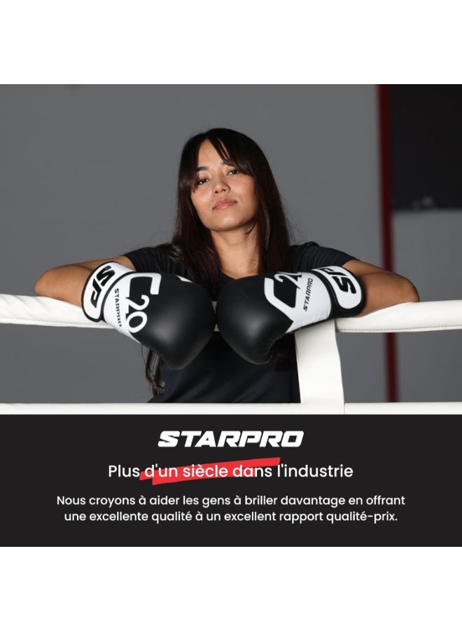 ستاربرو جوانتي ملاكمة M33 من ستار برو - 227 جرام 283 جرام 340 جرام 397 جرام 454 جرام - للتدريب للرجال والنساء - بطانة قطعة واحدة - لحماية المعصم - جيد التهوية - Image 3