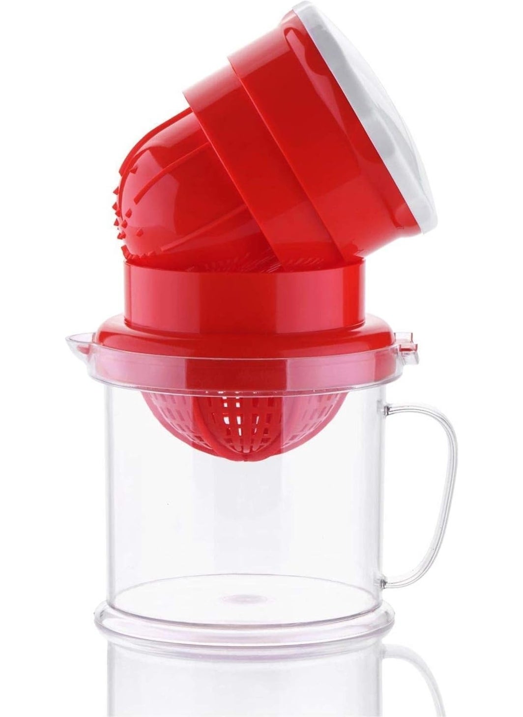 DHYANI DHYANI Fruit Juicer for Orange Grapes 2 in 1 Manual Hand Juicer with Strainer and Container Multi Use Juicer Multicolour  - Image 4