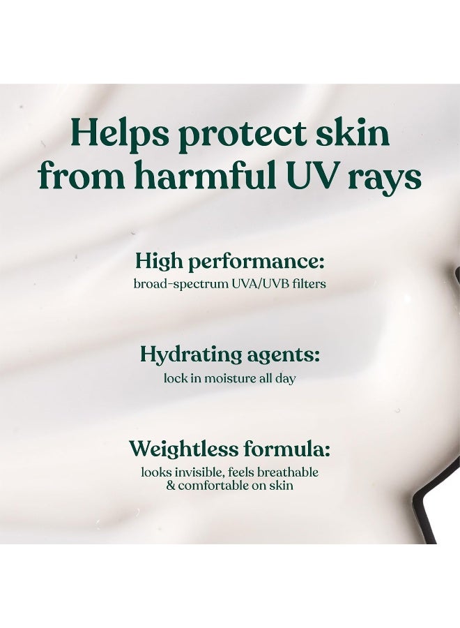 THE BODY SHOP إيسنس خفيفة متعددة الحماية للدفاع عن البشرة SPF 50 PA+++ – واقي شمس يومي خفيف ومرطب للوجه | حماية واسعة النطاق من UVA/UVB، يحمي من التلوث | غير دهني، سريع الامتصاص، لمسة غير مرئية، 50 مل - Image 5