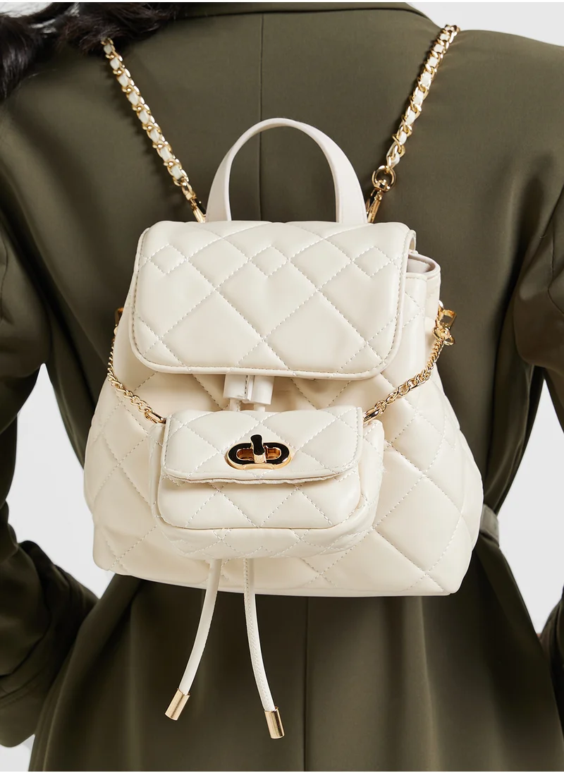 Ginger 4 In 1 Quilted Backpack With Crossbody Pouch