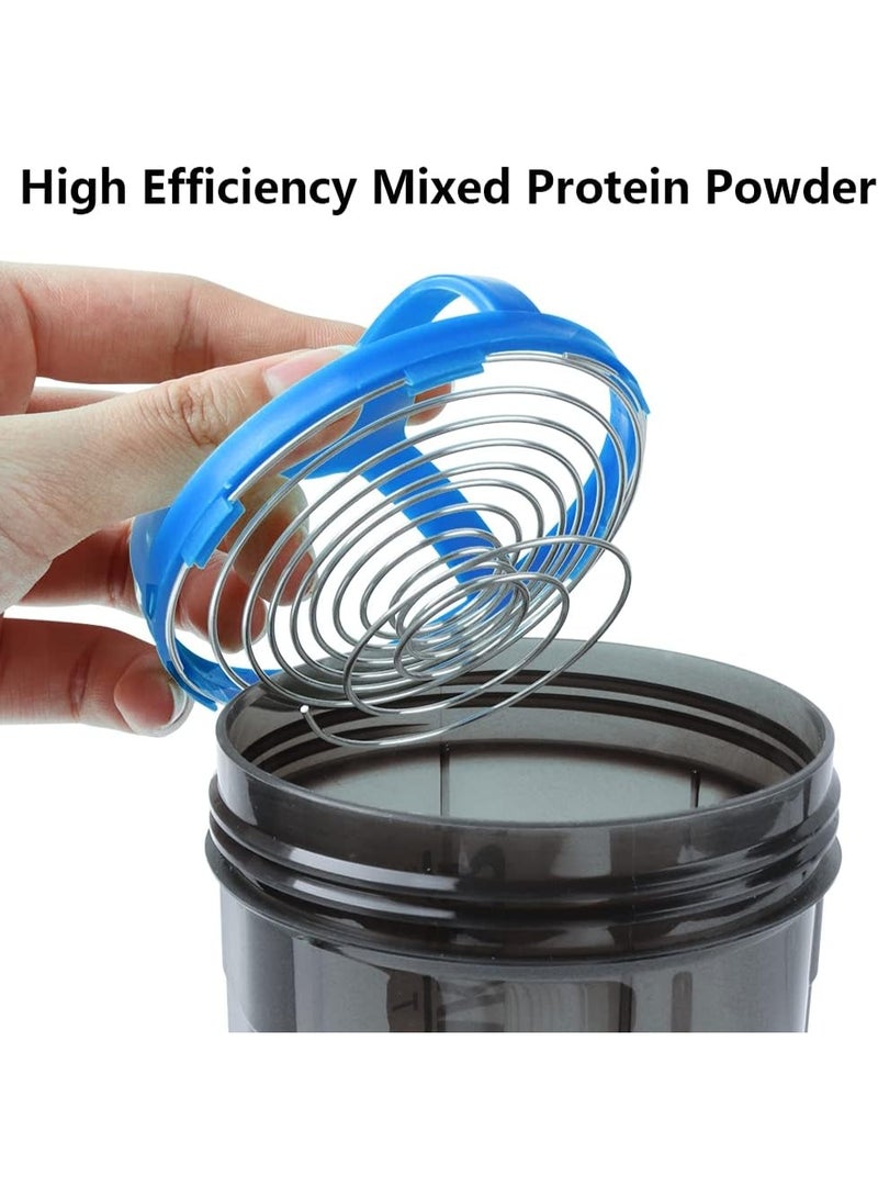 Shaker Bottle,16oz Shaker Cup,Protein Shaker Bottle with Storage & Shaker Ball,GYM Shaker Bottles for Protein Shakes,Sports Shake Mixer Bottle,100% Leak Proof,BPA Free,3 Layer - Image 3