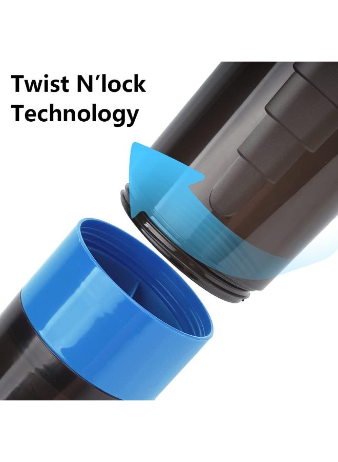 Shaker Bottle,16oz Shaker Cup,Protein Shaker Bottle with Storage & Shaker Ball,GYM Shaker Bottles for Protein Shakes,Sports Shake Mixer Bottle,100% Leak Proof,BPA Free,3 Layer - Image 4