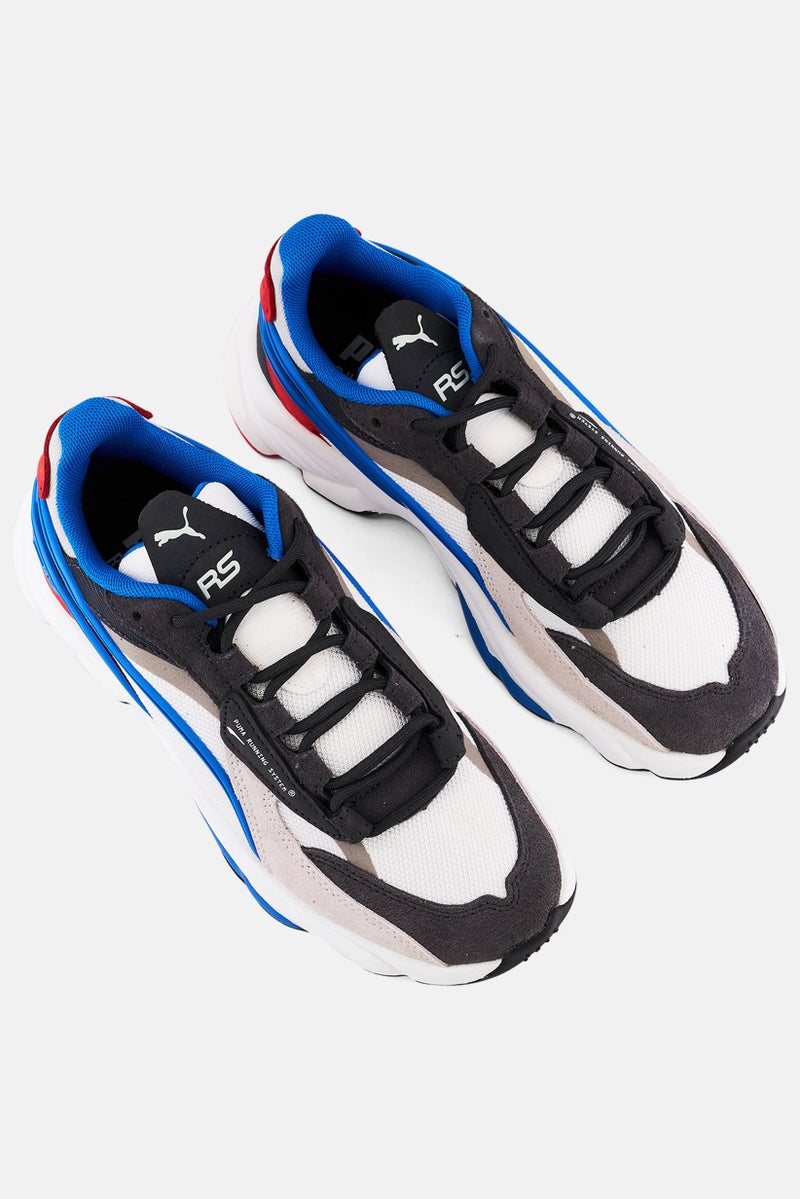 Kids Boy RS Connect Pop Lace Up Training Shoes, White Combo