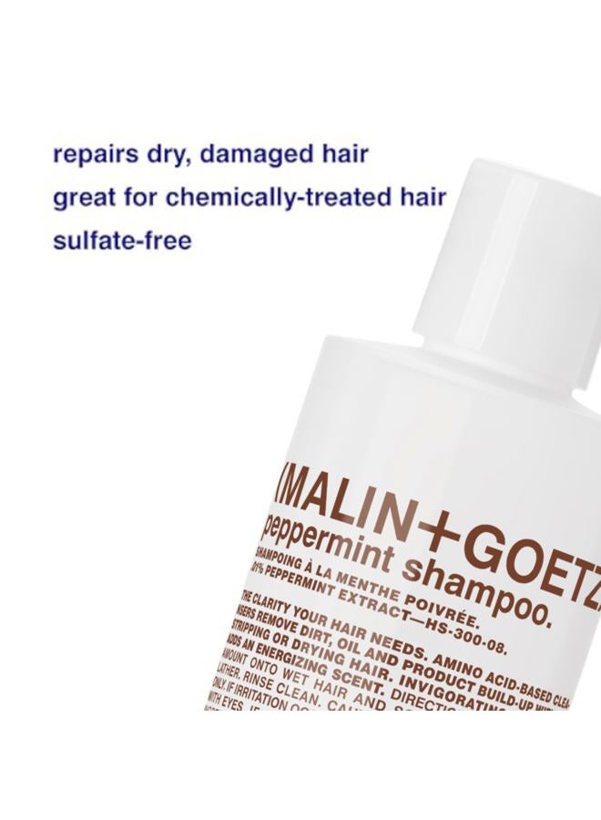 MALIN + GOETZ Peppermint Shampoo, 8 Fl. Oz. - Men & Women Clarifying Shampoo, Natural Hair Shampoo to Cleanse & Hydrate, Scalp Shampoo Treatment for All Hair Types, Vegan & Cruelty-Free - Image 5