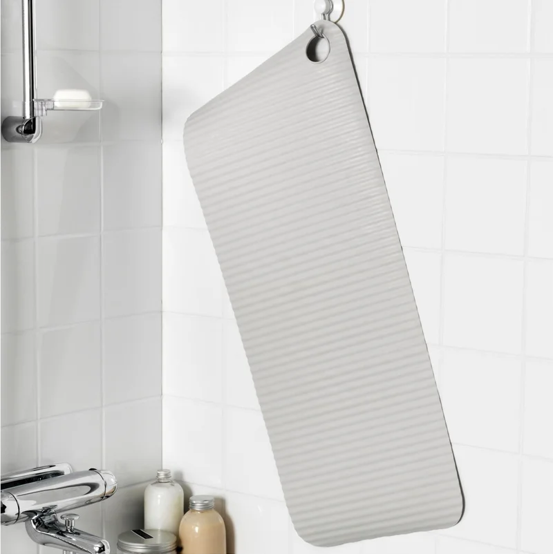Ikea Doppa Bathroom Anti-Slip, Light Grey, 33X84 cm