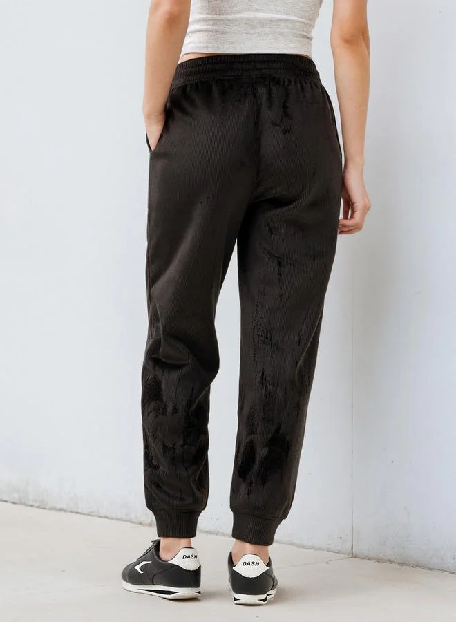 SP Characters  Snoopy Embroidered Joggers for Women | Best Price UAE