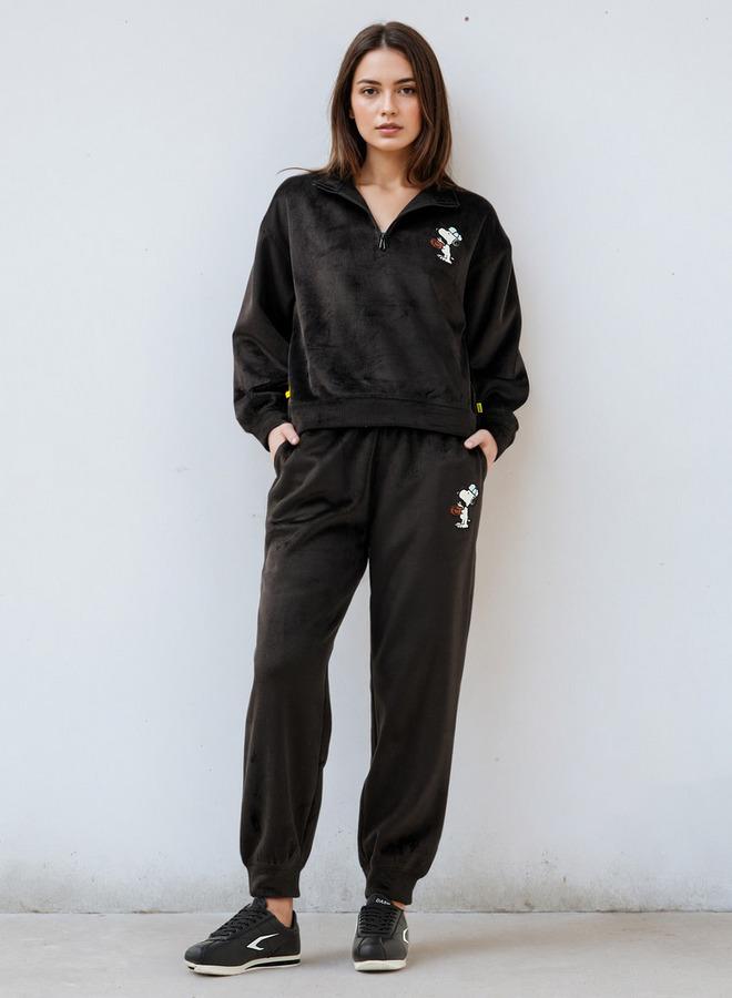 SP Characters Snoopy Embroidered Joggers - Image 2