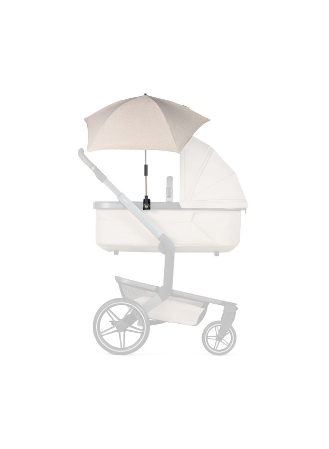 JOOLZ Universal Baby Stroller Parasol UPF50+ Sun Protection | Adjustable Flexible Arm Clip-On Umbrella | Sandy Taupe | Fits Multiple Strollers | Lightweight Shade 30 CM - Image 1