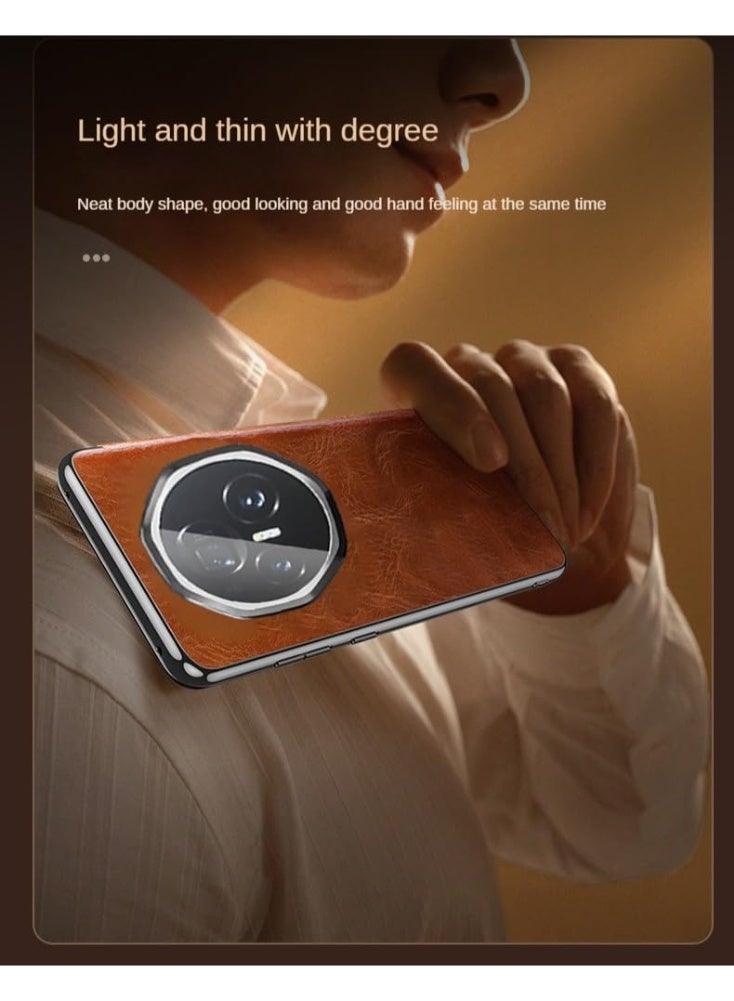 general Leather Protective Cover Compatible with Honor Magic V3 Intelligent Window Automatic Sleep Folding Full Pack Protective Cover For Magic V3 - Image 5