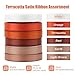 DINDOSAL Terracotta Ribbon 38 Inch Thin Burnt Orange Satin Ribbon 6 Rolls Assortment for Crafts Wedding Baby Shower Decoration Gift Wrapping Invitation Card Tags 60Yards - Image 4