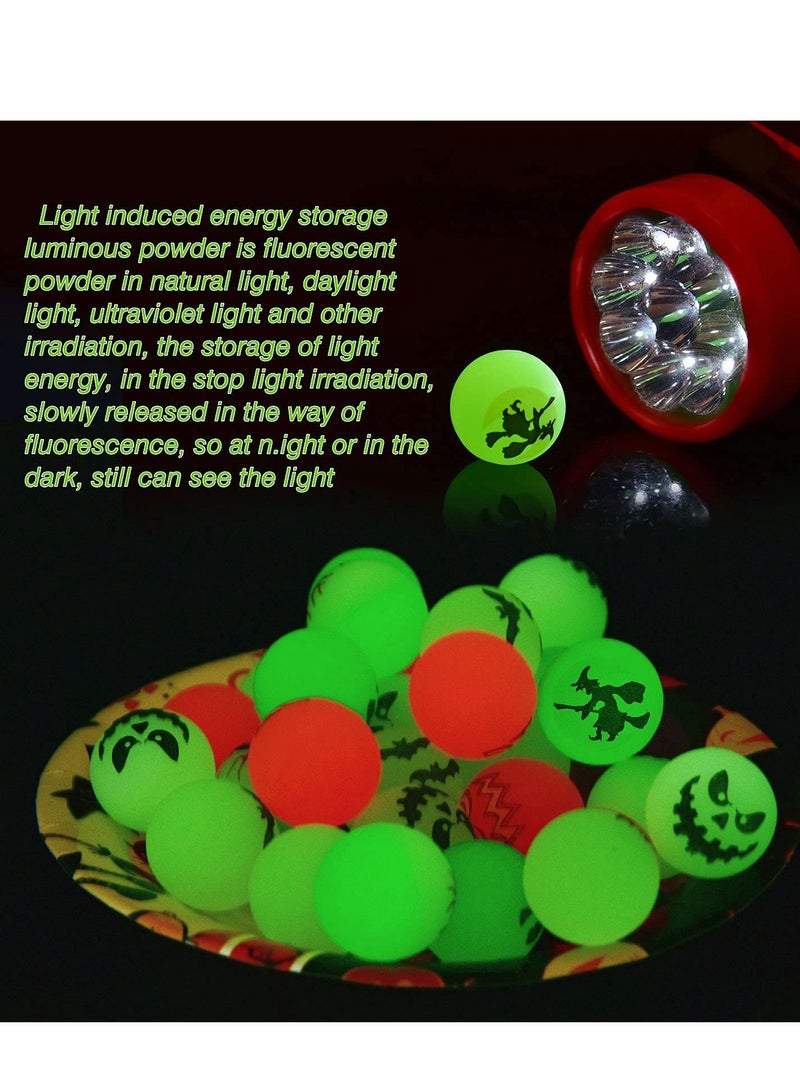 KASTWAVE Bouncy Balls, Rubber Balls for Kids, 36 PCs Glow in The Dark Bouncing Ball, Goodie Bag Fillers, Party Favor School Prizes Classroom Game Rewards - Image 5