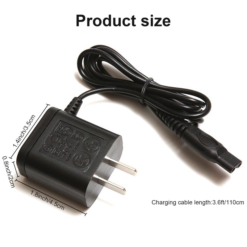 LinMei Adapter Power Cord 15V Compatible with Philips Norelco HQ8505 7000 5000 3000 Series 3500 MG3750 MG5750 MG7750 S1560 Electric Shaver Multigroom Beard Trimmer Adapter Power Charging Cord - Image 4