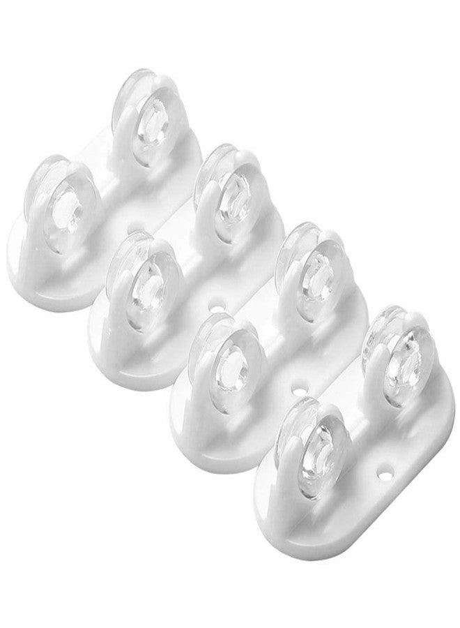 ZIVIK 4 pcs Adhesive Casters, Universal Furniture Wheel Castor Unidirectional Roller for Storage Box, Trash Can, Cloth Bin, Container, Carton, Small Wheels Paste Plastic Pulley Sticky Caster (4) - Image 1