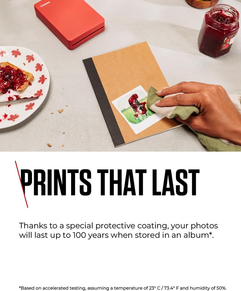 كانون مجموعة حبر/ملصقات ملونة XS-20L (20 ورقة) متوافقة مع طابعة سيلفي سكوير، إصدار المملكة العربية السعودية مع دعم ضمان المملكة العربية السعودية - Image 4