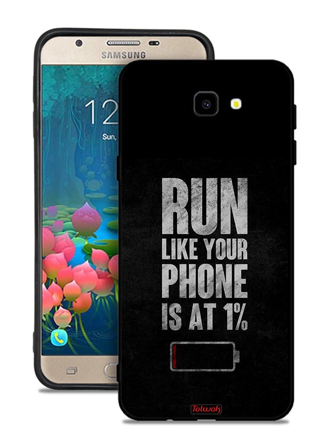 Tolwak Samsung Galaxy J5 Prime Protective Case Cover Run Like Your Phone Is At 1 Percent - Image 1