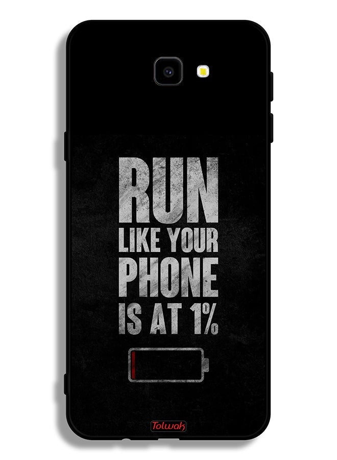 Tolwak Samsung Galaxy J5 Prime Protective Case Cover Run Like Your Phone Is At 1 Percent - Image 2