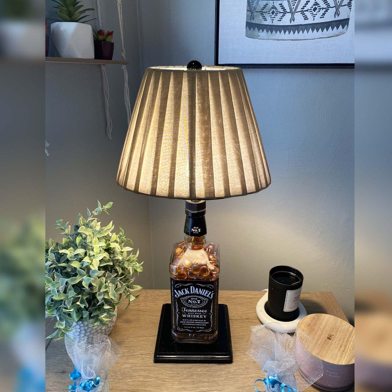 TooToo Star TOOTO STAR Small Lamp Shade, Brown Pleated 6x10x7.5inch Bell Shade for Table Lamps, Floor Lamps and Pendant Lamps (Spider Fitter), Handmade of Linen - Image 5