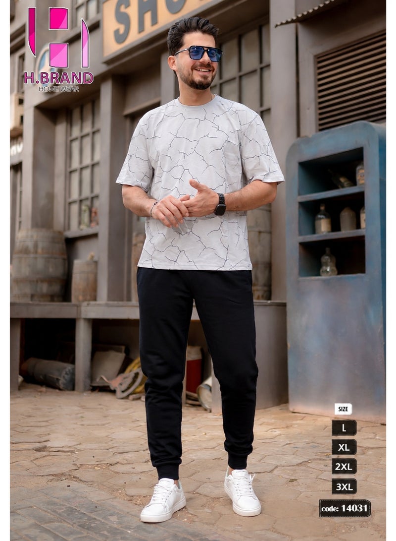 ترنج رجالي صيفي اوڤر سايز قطن - Image 4