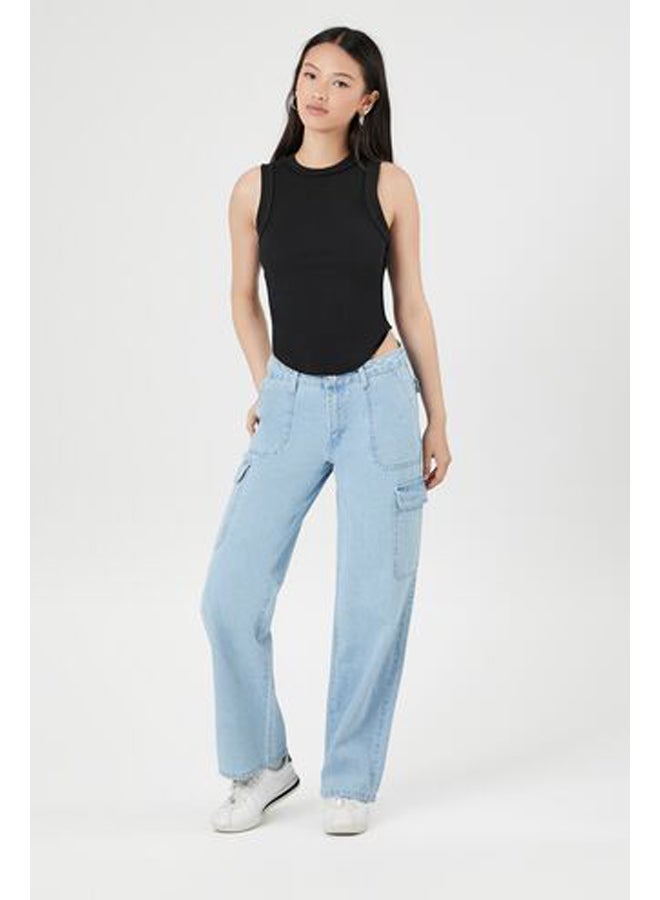 FOREVER 21 Scoop-Neck Fitted Tank Top - Image 4