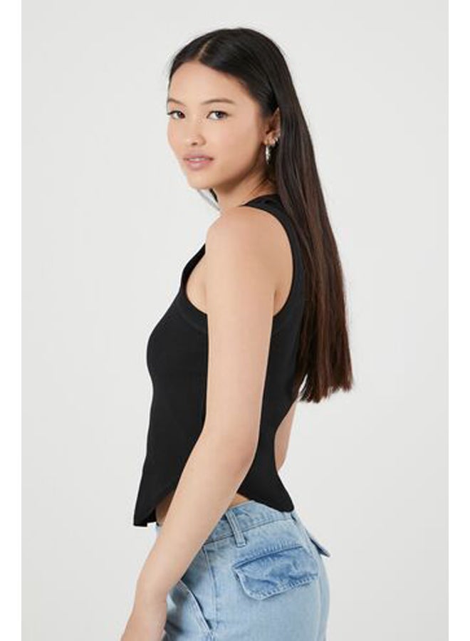FOREVER 21 Scoop-Neck Fitted Tank Top - Image 2