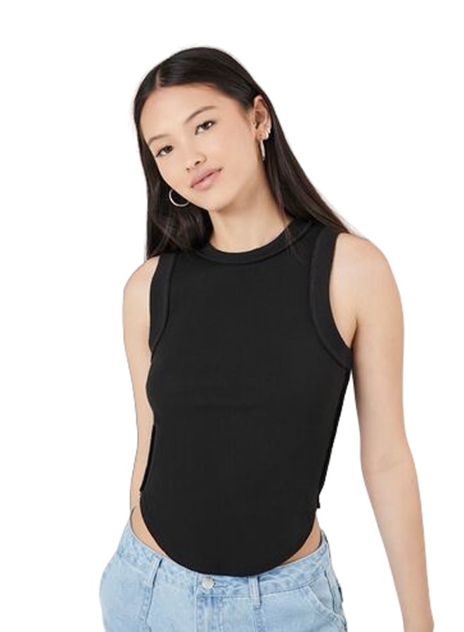 FOREVER 21 Scoop-Neck Fitted Tank Top - Image 1