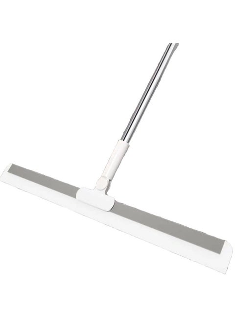 Silicone Mop cleaning tool with Retractable Handle - 180° Bathroom & Toilet Scraper Mop