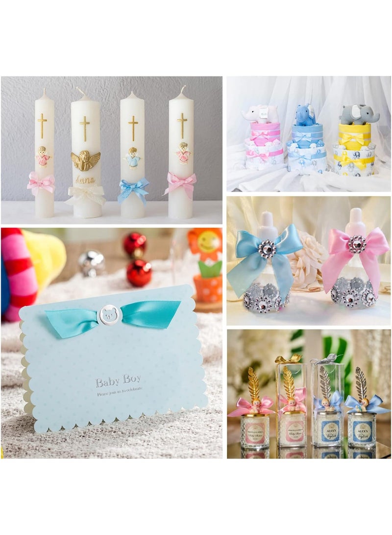 شريط من الساتان الوردي شريط من نسيج البوليستر بلون سادة لتغليف الهدايا، والحرف اليدوية، وصناعة الأقواس، والأكاليل، ومشاريع الخياطة، وحفلات استقبال الأطفال وتزيين حفلات الزفاف - Image 5