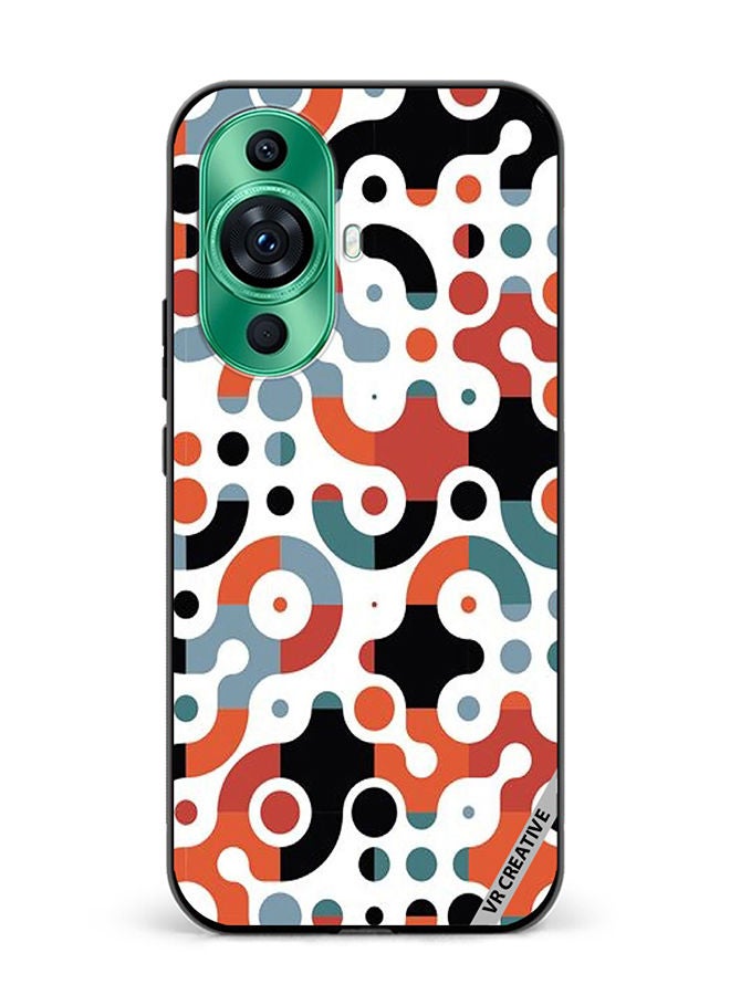 VR CREATIVE Protective Case Cover For Huawei nova 11 Geomatric Pattern Design Multicolour - Image 1