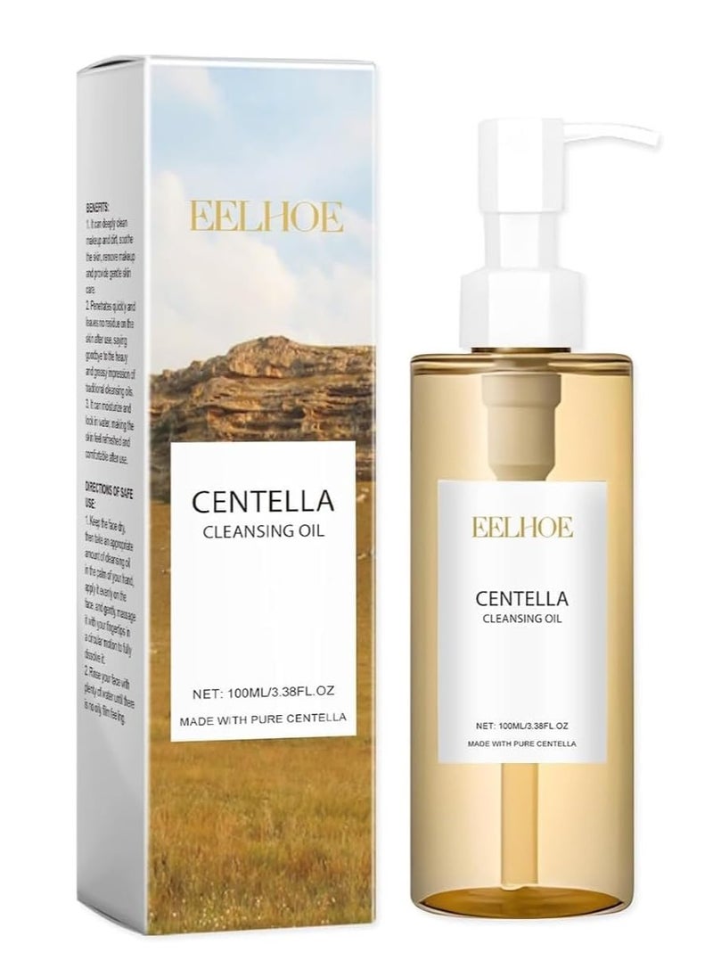 EELHOE - Centella Light Cleansing Oil (100ml), Gentle Korean Facial Cleanser for Double Cleansing – Makeup Remover and Daily Skincare Solution for Sensitive, Acne-Prone Skin - Image 1
