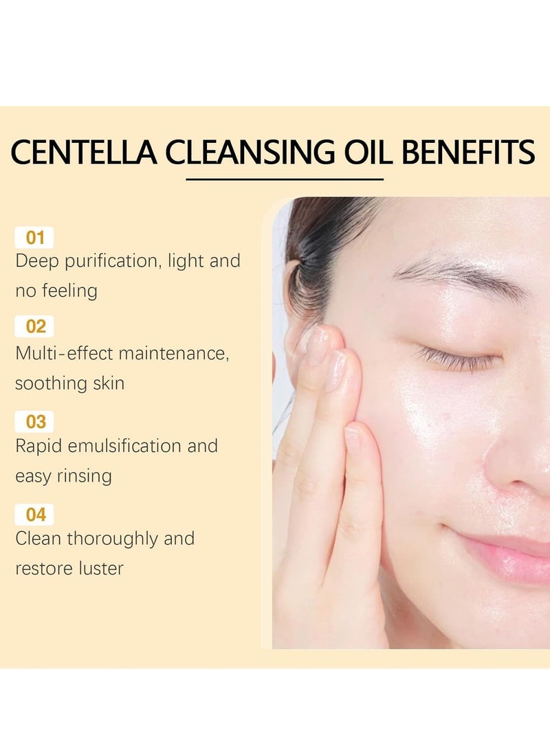 EELHOE - Centella Light Cleansing Oil (100ml), Gentle Korean Facial Cleanser for Double Cleansing – Makeup Remover and Daily Skincare Solution for Sensitive, Acne-Prone Skin - Image 1