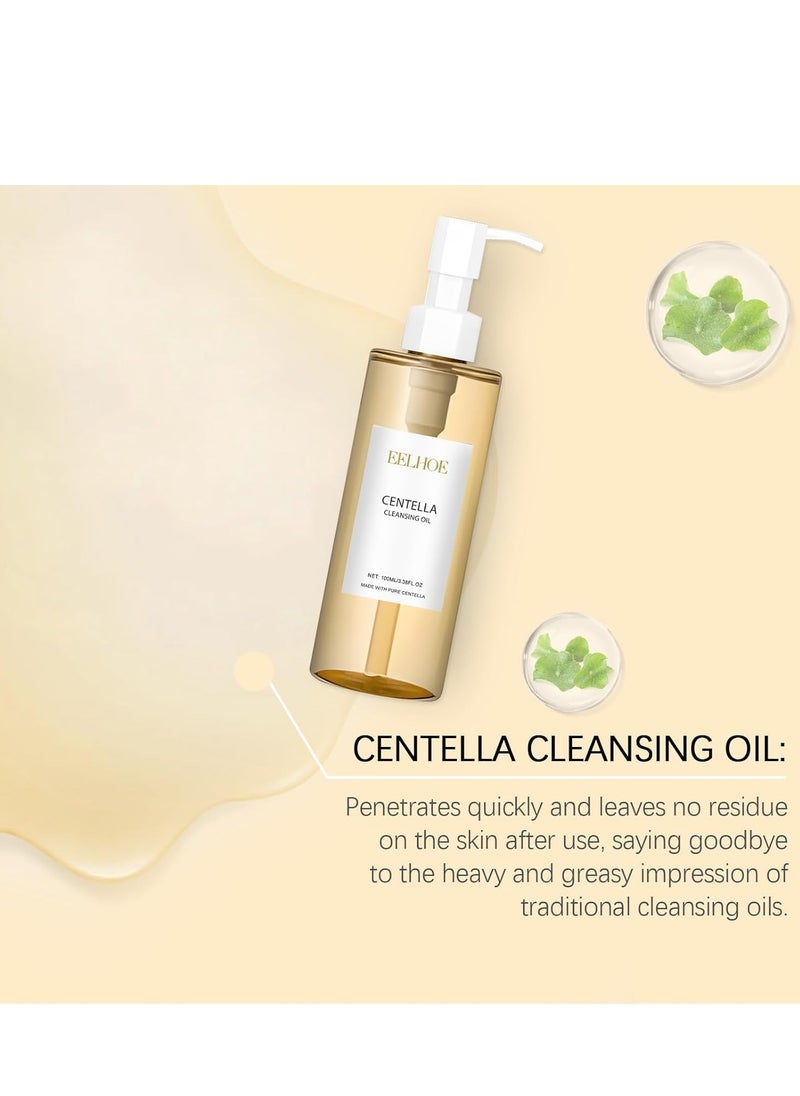 EELHOE - Centella Light Cleansing Oil (100ml), Gentle Korean Facial Cleanser for Double Cleansing – Makeup Remover and Daily Skincare Solution for Sensitive, Acne-Prone Skin - Image 1