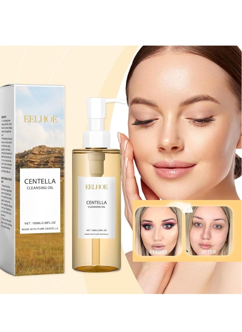 EELHOE - Centella Light Cleansing Oil (100ml), Gentle Korean Facial Cleanser for Double Cleansing – Makeup Remover and Daily Skincare Solution for Sensitive, Acne-Prone Skin - Image 1