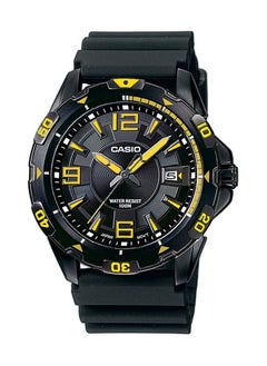 Quartz Analog Black Dial Rubber Strap Men's Watch MTD-1065B-1A2